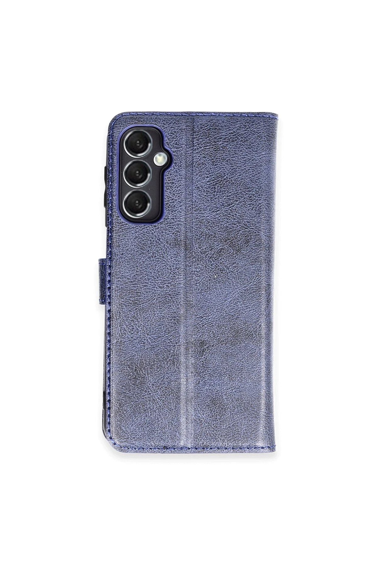 NewFace Samsung Galaxy M34 5G Kılıf Trend S Plus Kapaklı Kılıf - Lacivert HNZRN