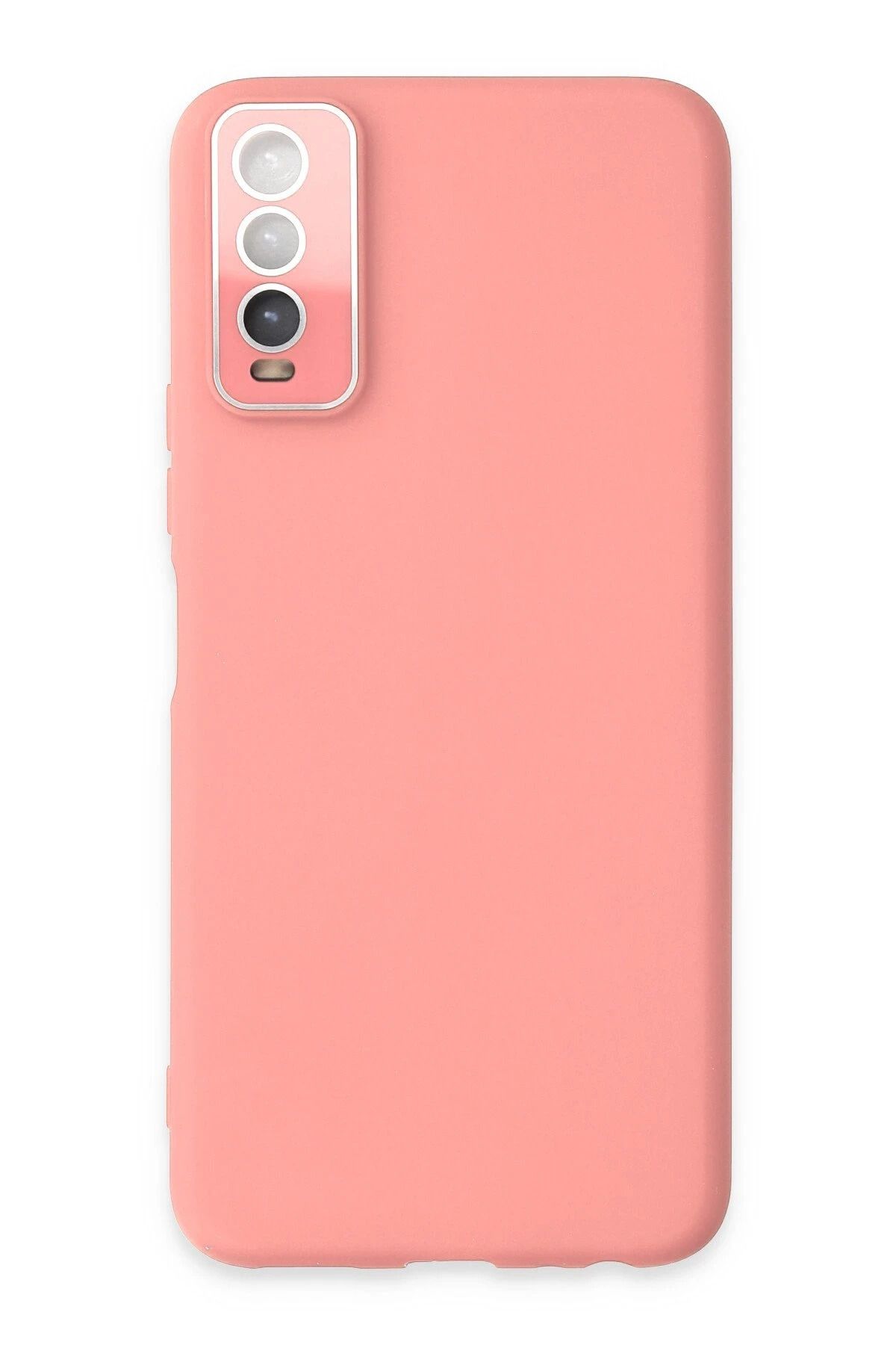NewFace Vivo Y11S Kılıf Lansman Glass Kapak - Pembe YNSMR