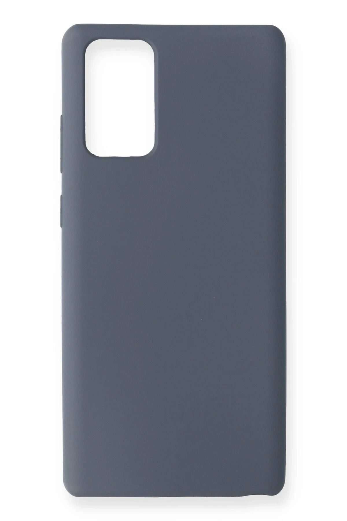 NewFace Samsung Galaxy Note 20 Kılıf Nano içi Kadife Silikon - Gri HNZRN