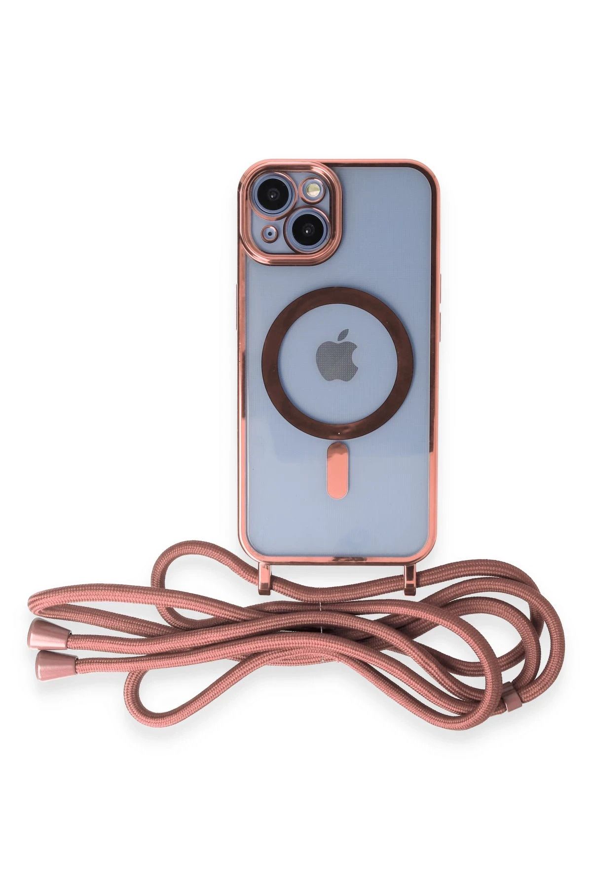 NewFace 14 Uyumlu  Kılıf  Lazer Askılı Magsafe Kapak - Pembe