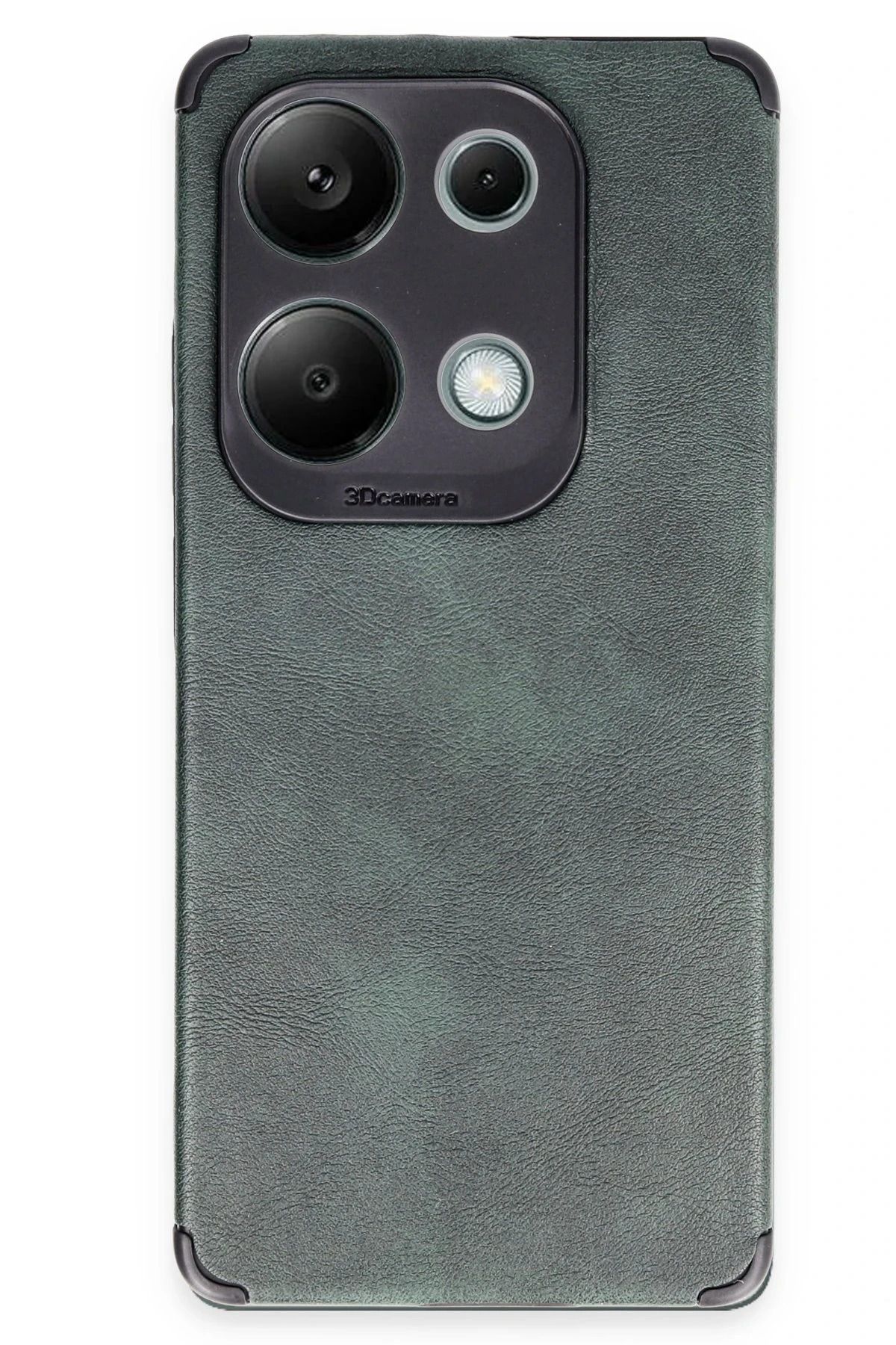 NewFace Xiaomi Redmi Note 13 4G Kılıf Loop Deri Silikon - Yeşil JOJUA