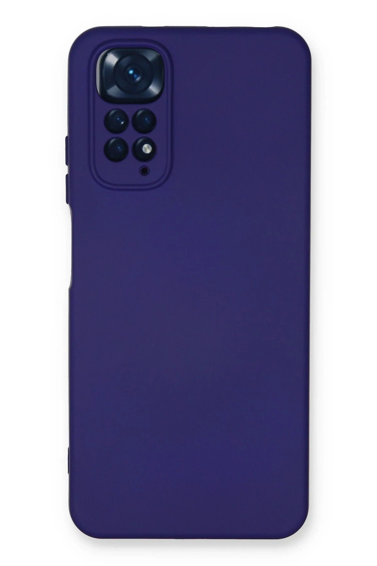 NewFace Xiaomi Redmi Note 11 uyumlu Kılıf Nano içi Kadife Silikon - Mor INSLM