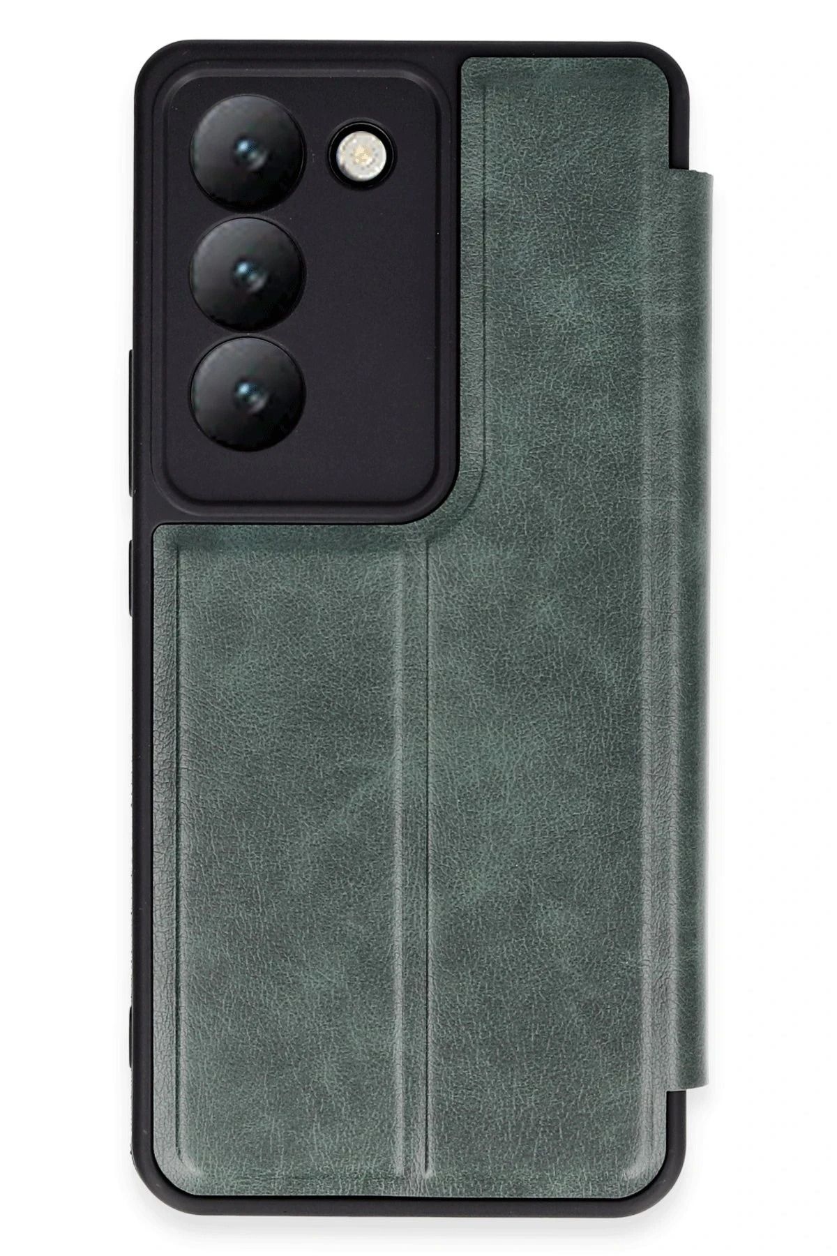 NewFace Vivo V30 Lite 4G Kılıf Flip Cover - Koyu Yeşil BSTMY