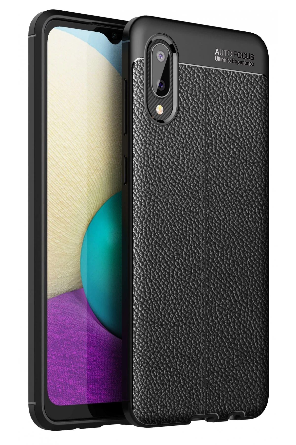 NewFace Samsung Galaxy A02 Kılıf Auto Focus Kapak - Siyah JOJUA