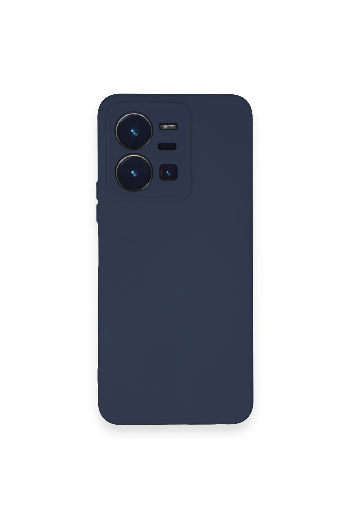 NewFace Vivo Y35 Uyumlu Kılıf Nano içi Kadife Silikon - Lacivert JOJUA