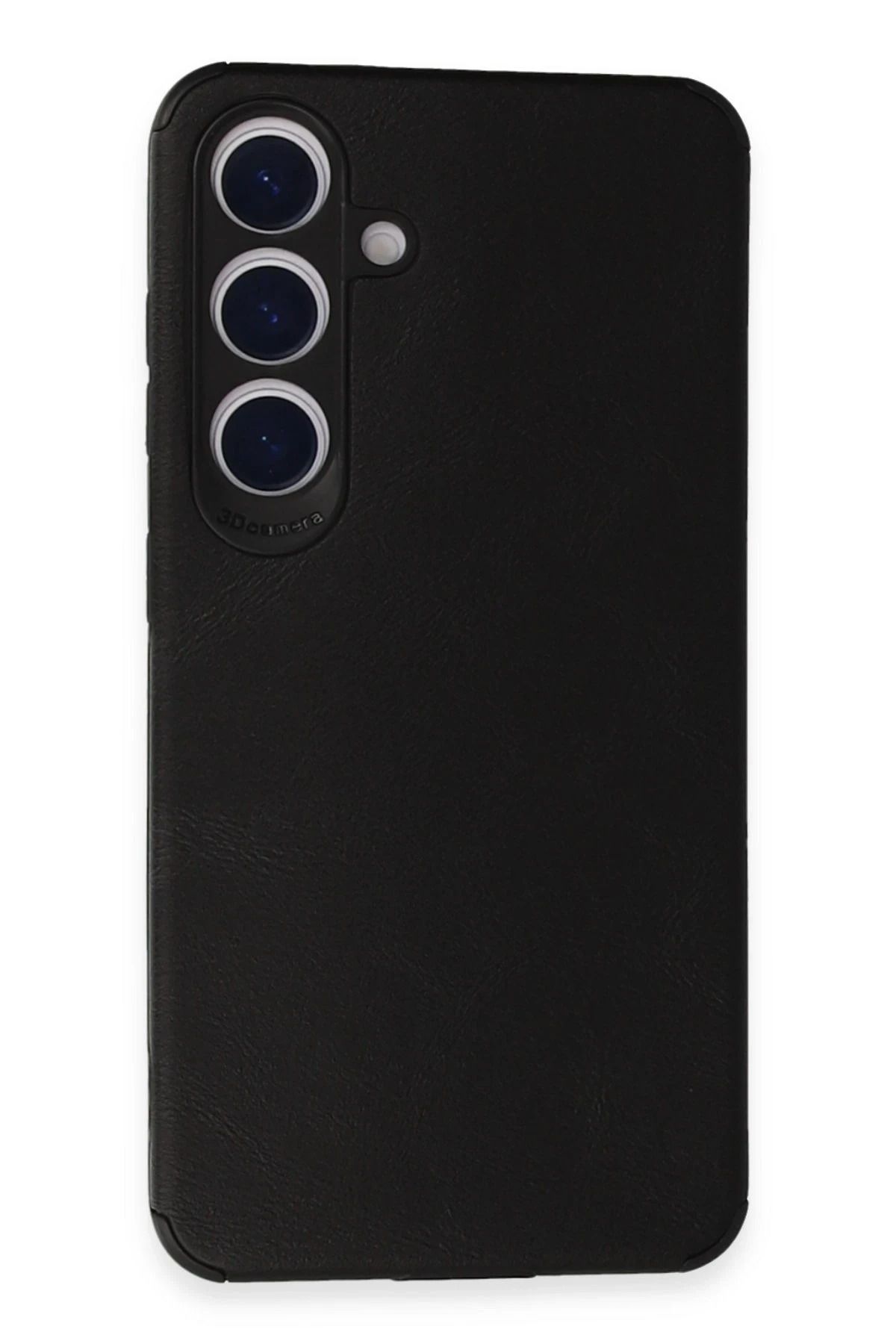 NewFace Samsung Galaxy S24 Kılıf Loop Deri Silikon - Siyah YNSMR