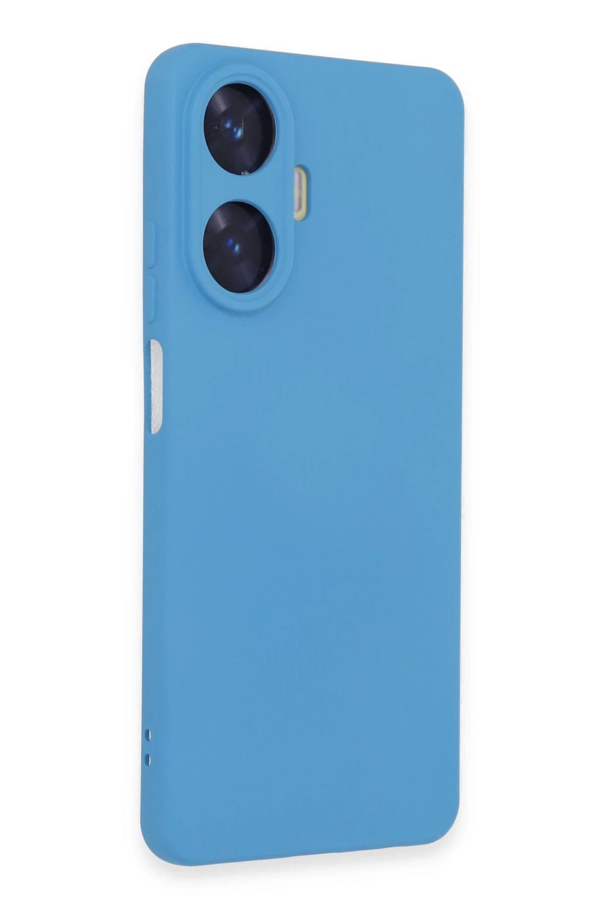 NewFace Realme C55 Uyumlu Kılıf Nano içi Kadife Silikon - Mavi INSLM