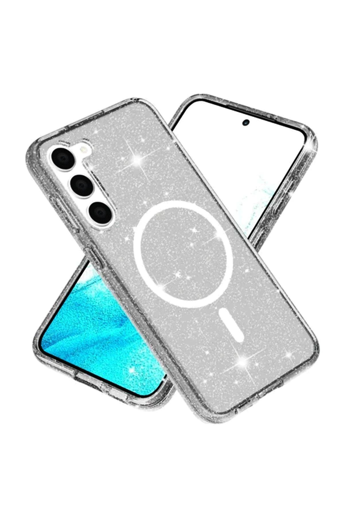NewFace Samsung Galaxy S23 FE Kılıf Glow Magsafe Kapak - Siyah NRMSA
