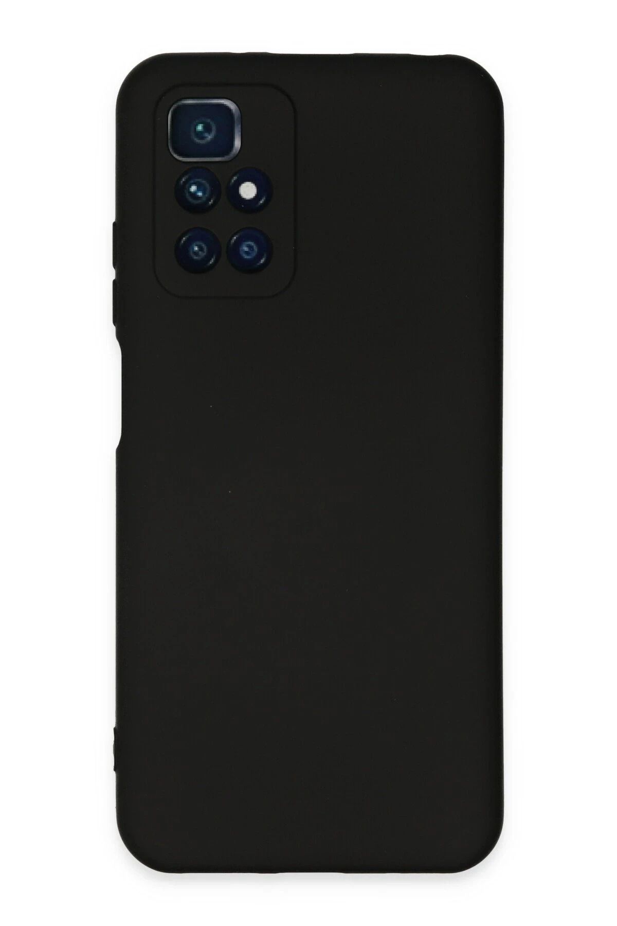 NewFace Xiaomi Redmi 10 2022 Kılıf Nano içi Kadife Silikon - Siyah HNZRN