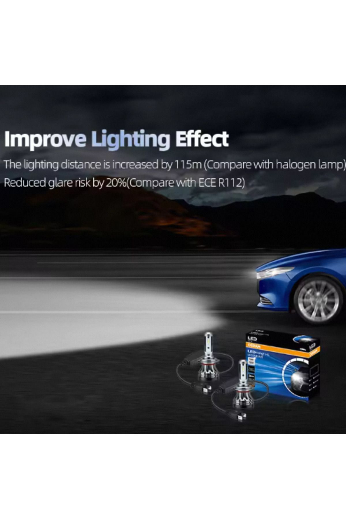 Choice-مصابيح أمامية H7 Osram Ledriving Ylz H7 LED للسيارات 3