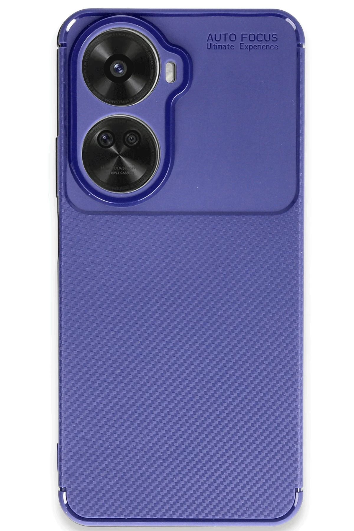 NewFace Huawei Nova 12 SE Kılıf Auto Focus Karbon Kapak - Lacivert BSTMY