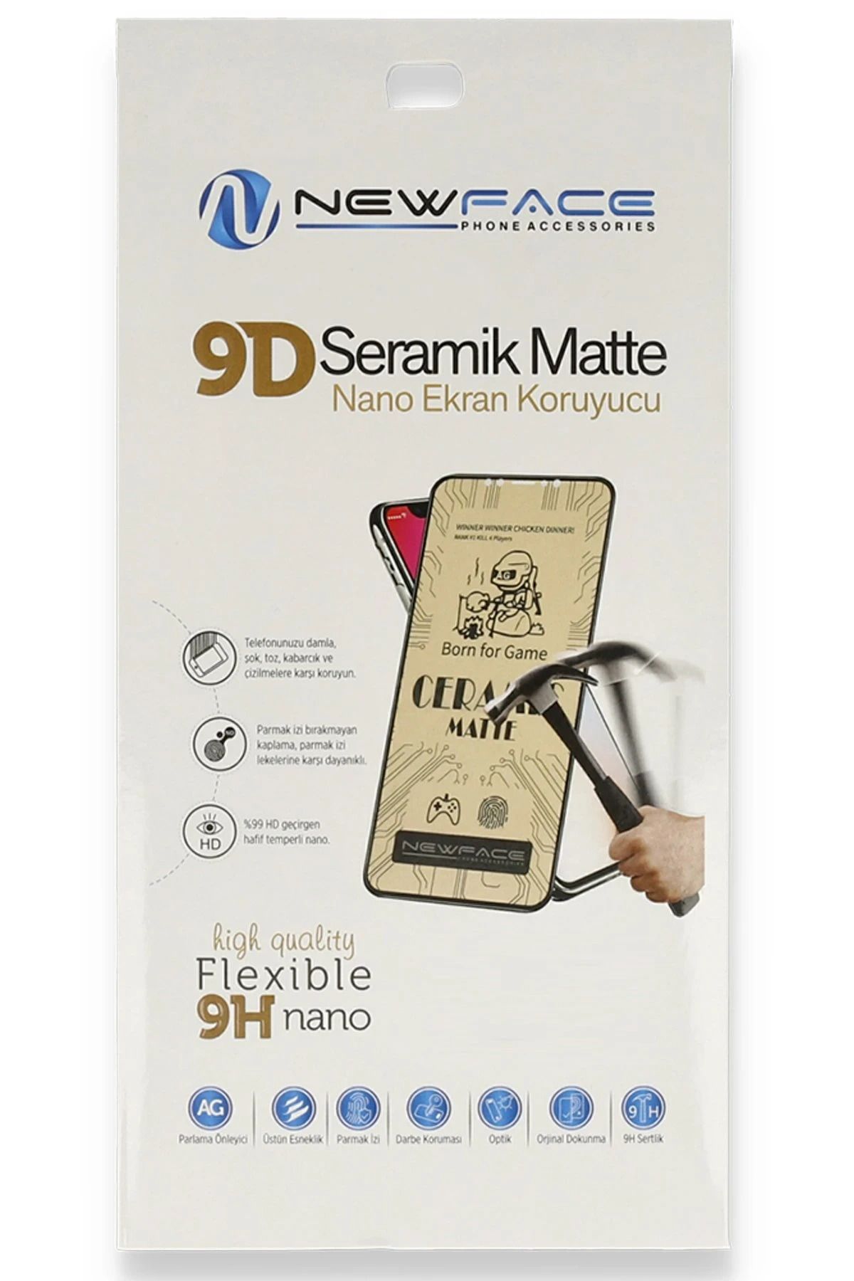 NewFace iPhone 12 Mini Mat Seramik Nano Ekran Koruyucu DRSTR