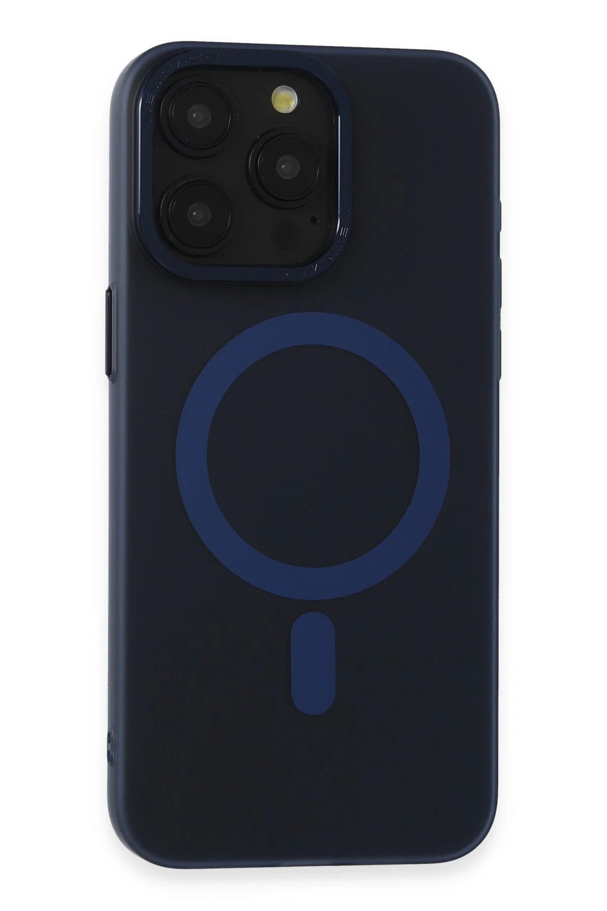 NewFace iPhone 15 Pro Max Kılıf Lodos Magneticsafe Mat Kapak - Mavi JOJUA