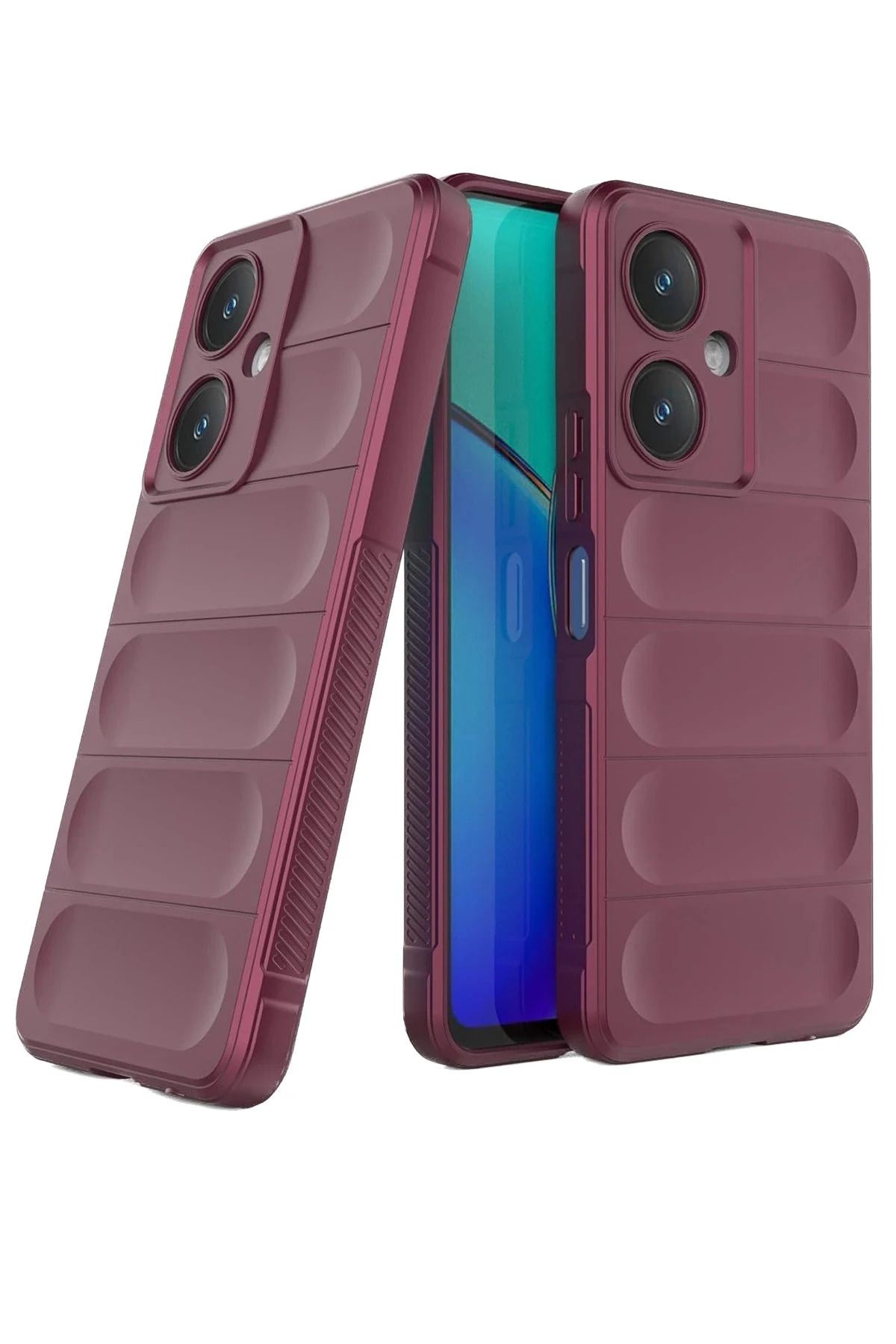 NewFace Vivo Y27 Kılıf Uyumlu Silikon - Bordo BSTMY