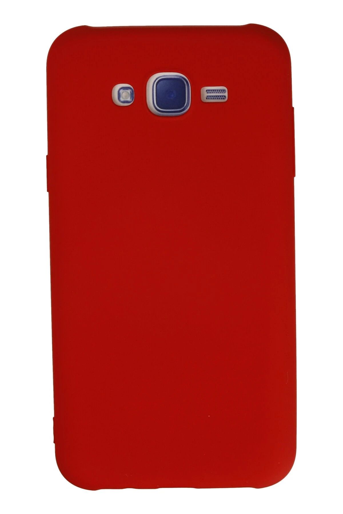NewFace Galaxy J7 Uyumlu Kılıf Nano içi Kadife Silikon - Kırmızı JOJUA