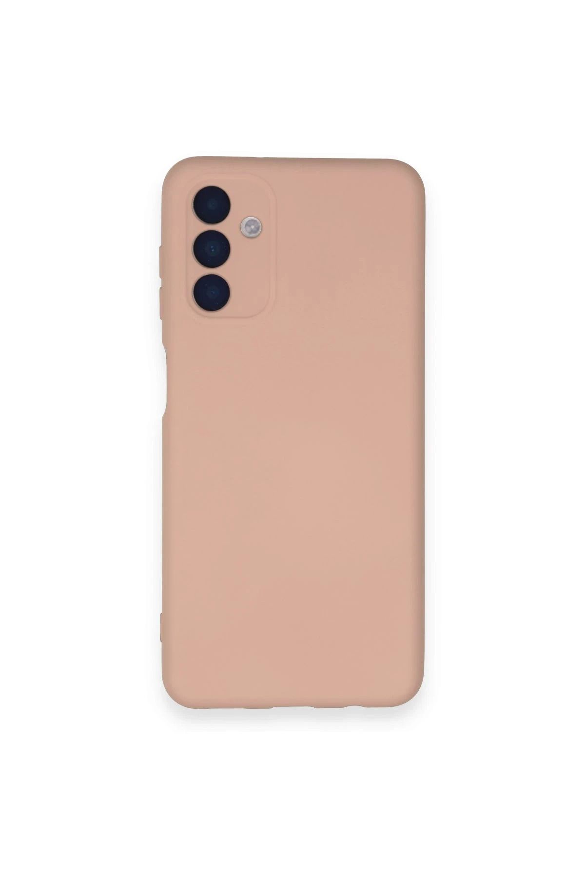 NewFace Samsung Galaxy A14 4G Kılıf Nano içi Kadife Silikon - Pudra YNSMR