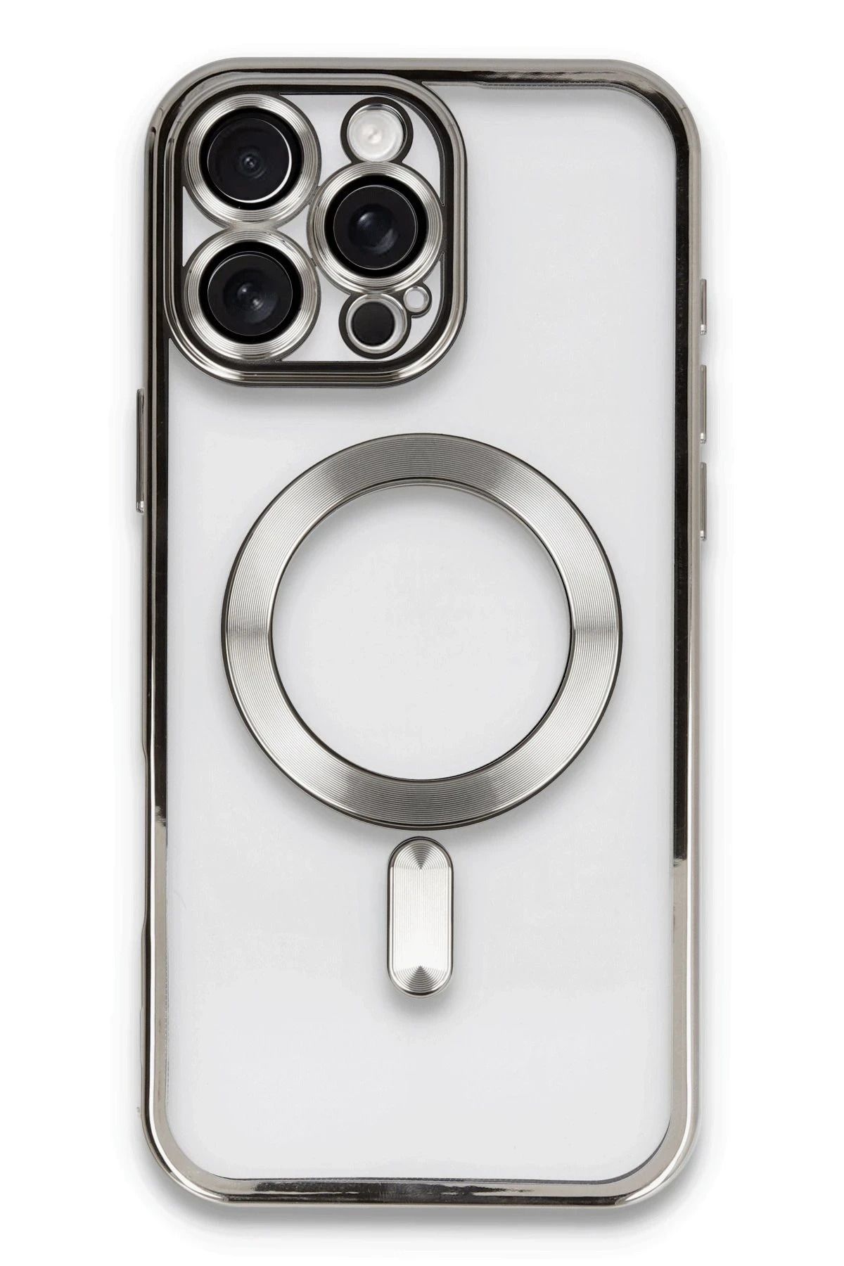 NewFace iPhone 16 Pro Max Kılıf Kross Magneticsafe Kapak - Titan Gri HNZRN