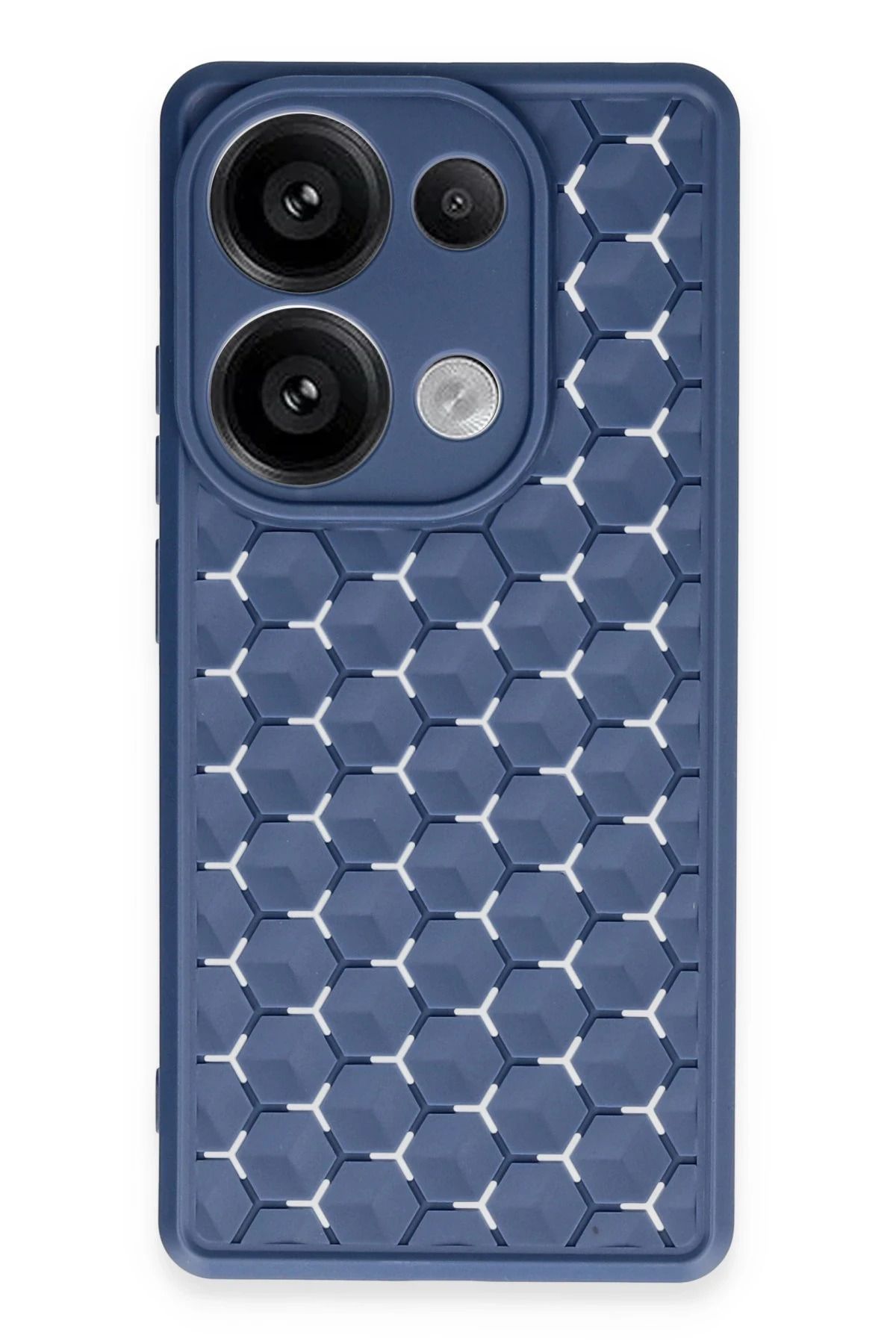 NewFace Realme C65 Kılıf Petek Silikon Kapak - Lacivert YNSMR