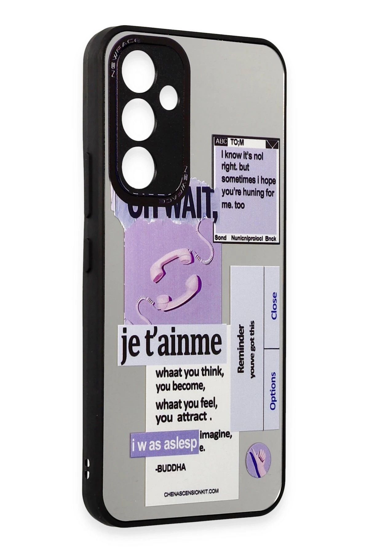 NewFace Samsung Galaxy A34 5G Kılıf Mirror Desenli Kapak - Mirror - 4 JOJUA