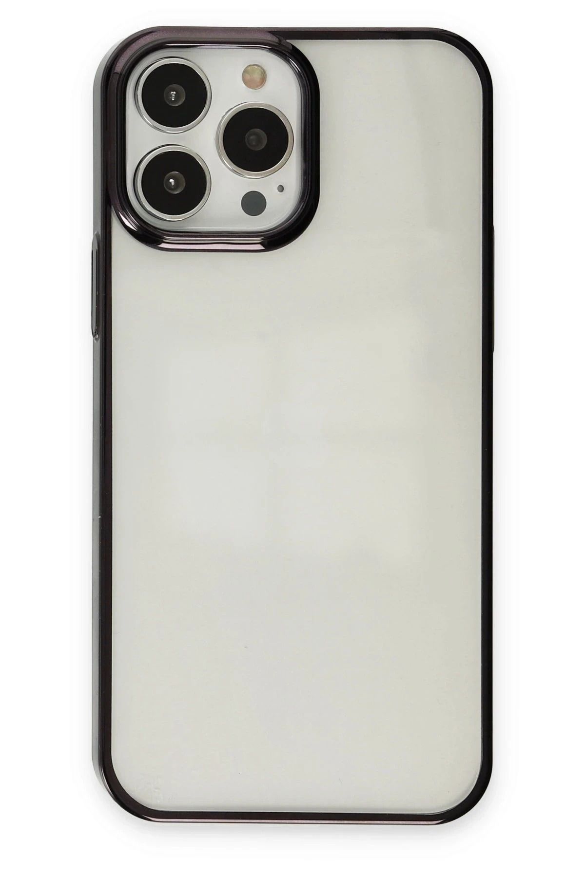 NewFace iPhone 13 Pro Max Kılıf Element Silikon - Siyah HNZRN