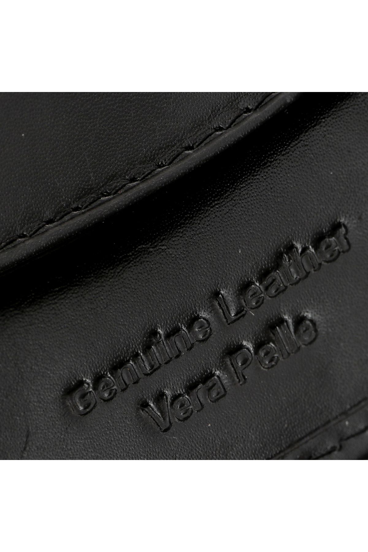 GiftExpress-Corvo Luxury Black Leather Men's Wallet 8