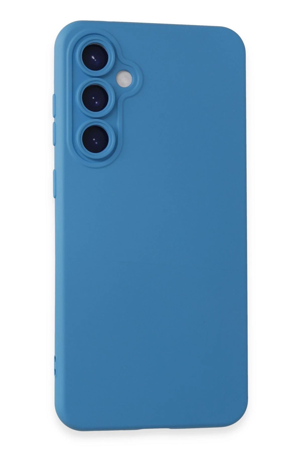 NewFace Galaxy S24 Plus Uyumlu Kılıf Nano içi Kadife Silikon - Mavi INSLM
