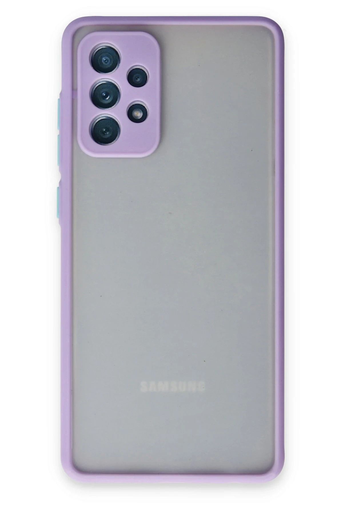 NewFace Samsung Galaxy A72 Kılıf Montreal Silikon Kapak - Mor YNSMR