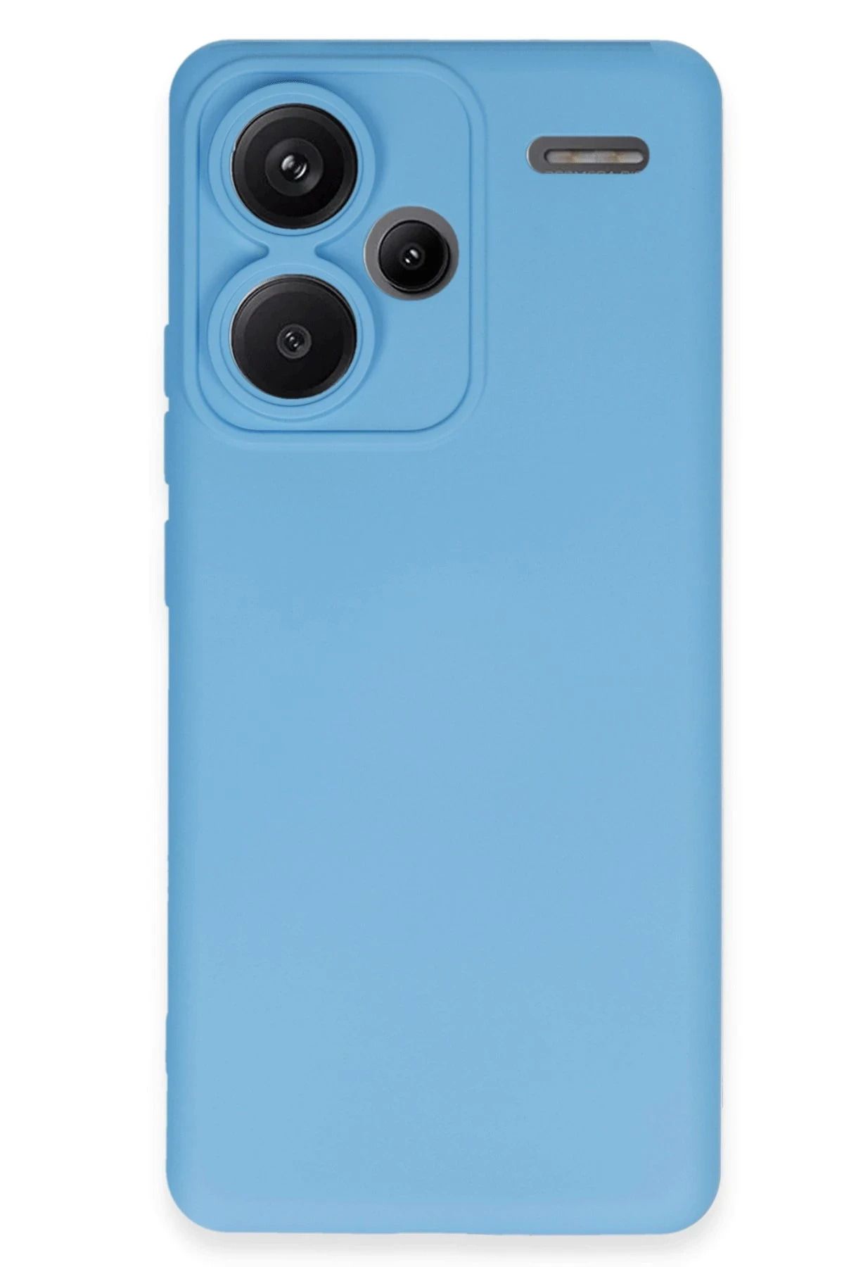 NewFace Xiaomi Redmi Note 13 Pro Plus  Uyumlu  Nano içi Kadife Silikon - Mavi BSTMY