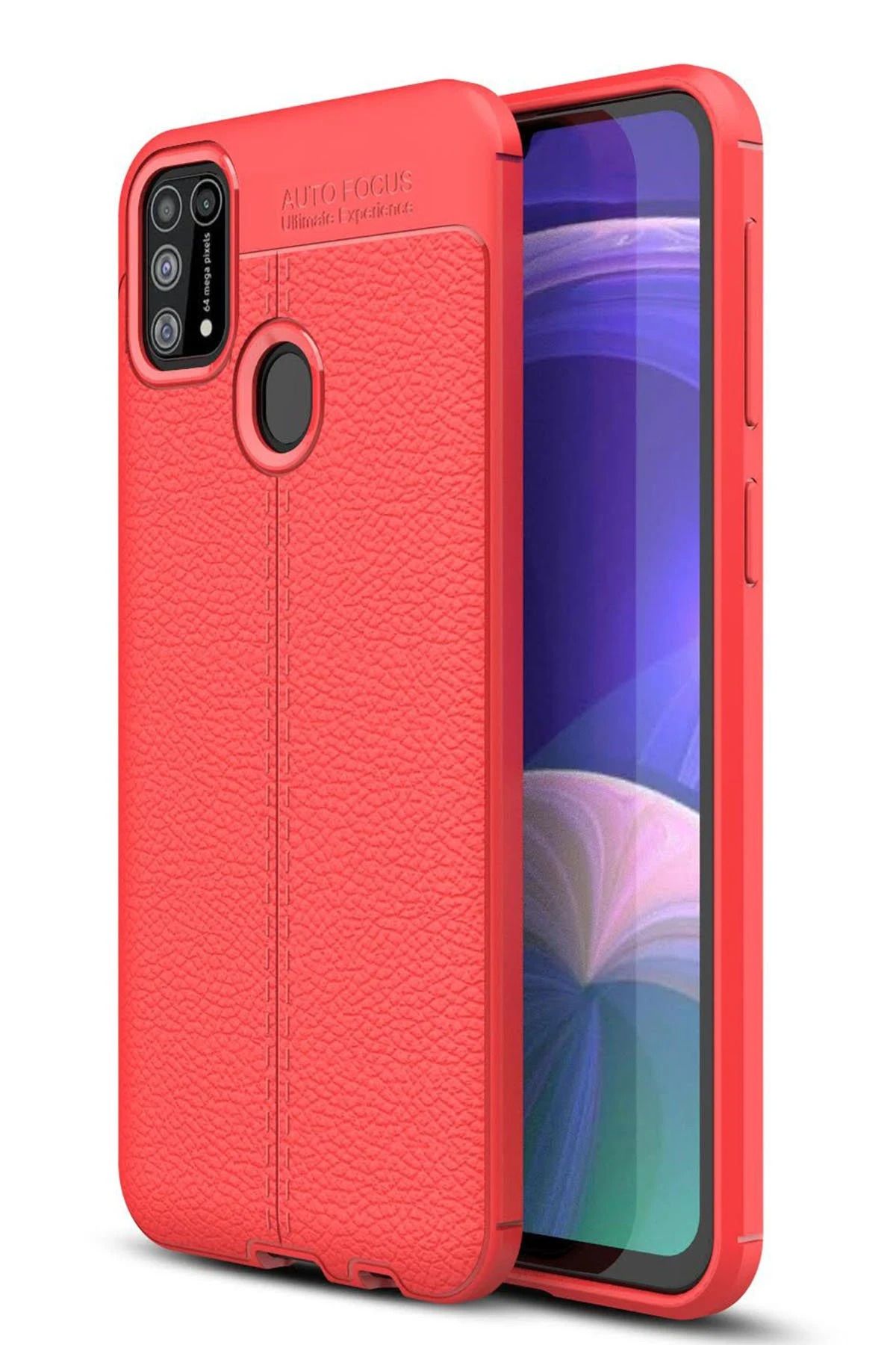 NewFace Samsung Galaxy M31 Kılıf Auto Focus Kapak - Kırmızı BSTMY