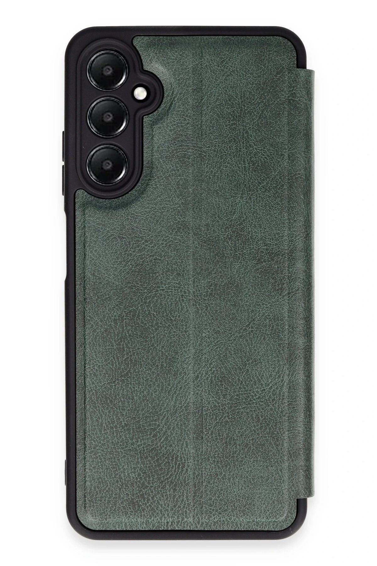 NewFace Samsung Galaxy A05S Kılıf Flip Cover - Koyu Yeşil HNZRN
