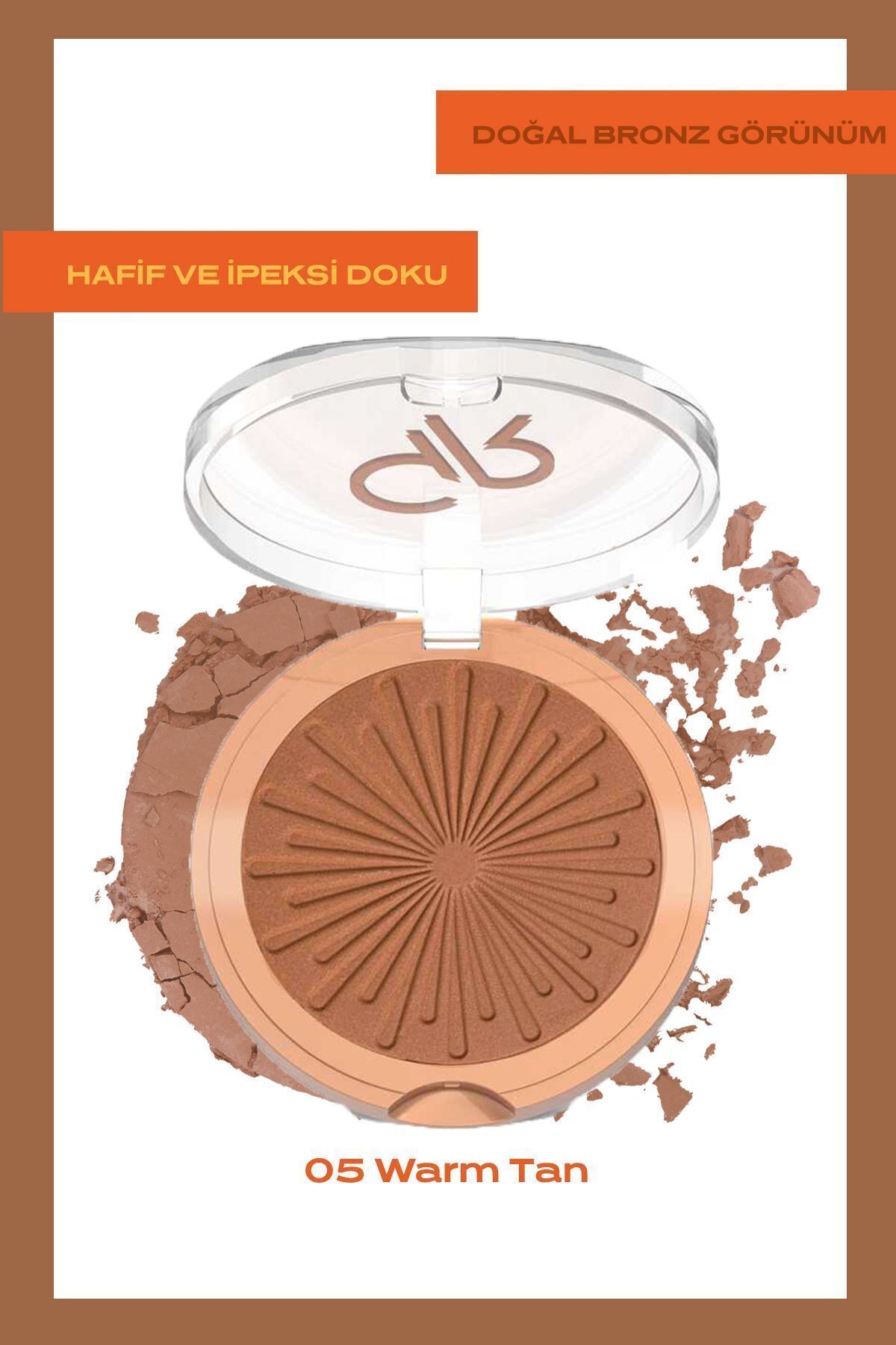 Golden Rose پودر برنزه کننده سان برایت - شماره 05 برنزه گرم - پودر برنزه کننده — صورتی P-SBP