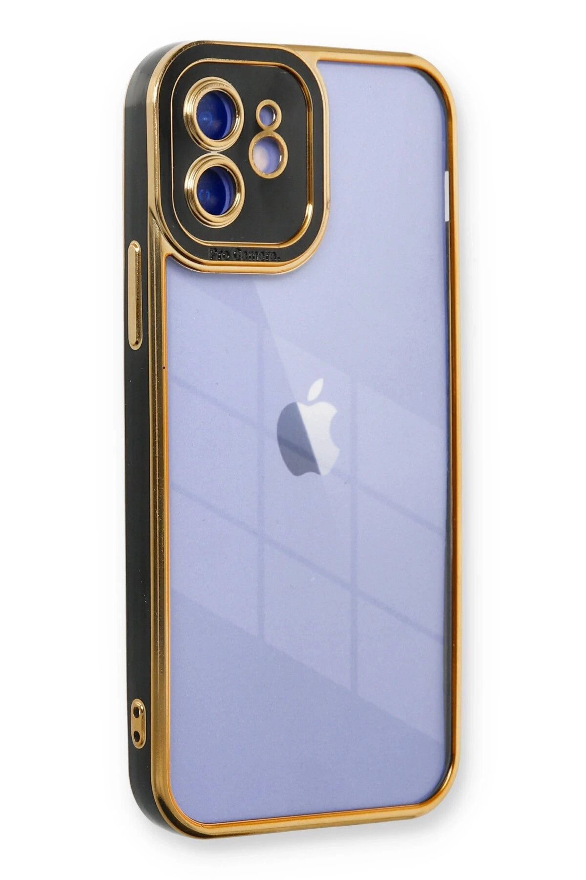 NewFace iPhone 12 Kılıf Liva Lens Silikon - Siyah INSLM