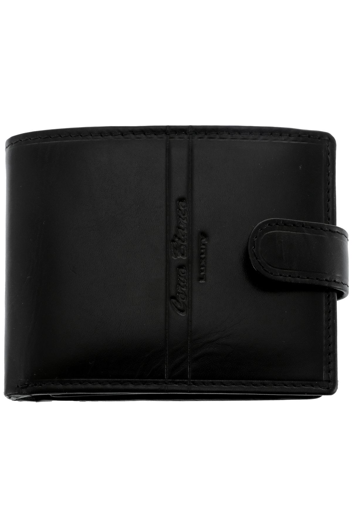 GiftExpress-Corvo Luxury Black Leather Men's Wallet 1