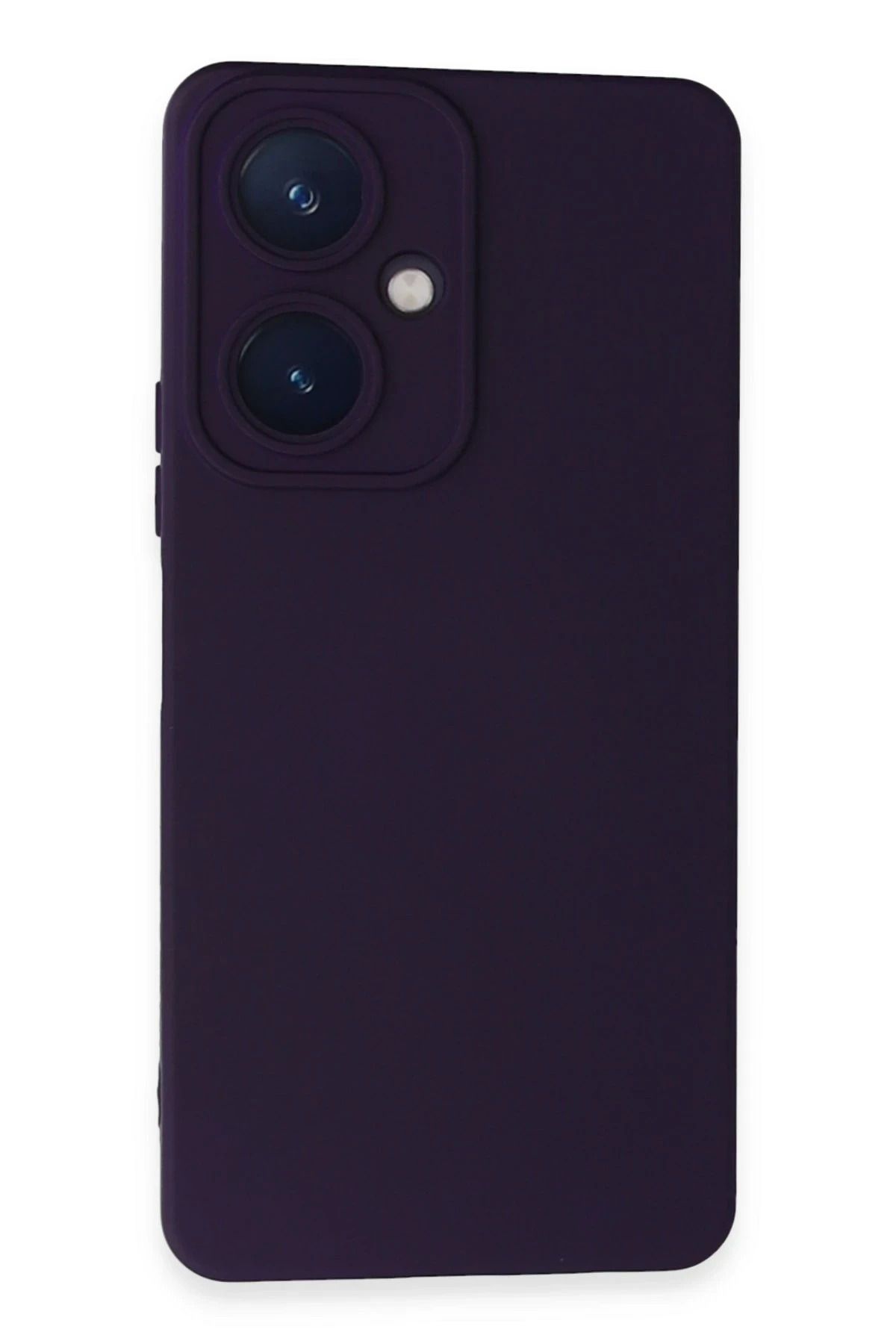 NewFace Vivo Y27 Uyumlu Kılıf Nano içi Kadife Silikon - Mor