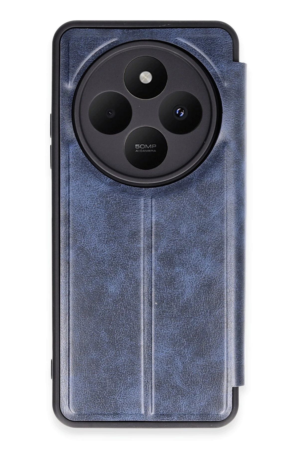 NewFace Xiaomi Redmi 14C Kılıf Flip Cover - Lacivert BSTMY