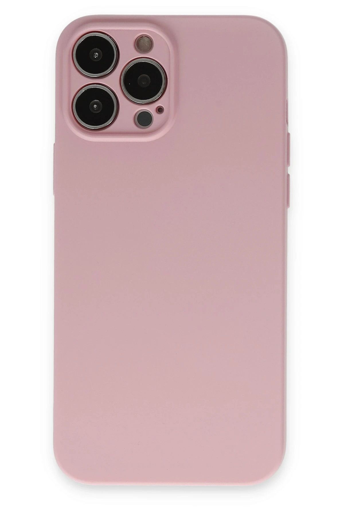 NewFace iPhone 13 Pro Kılıf Nano içi Kadife Silikon - Pembe NRMSA