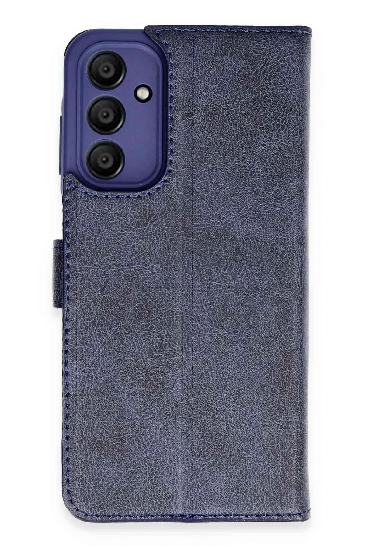 NewFace Samsung Galaxy A15 4G Kılıf Trend S Plus Kapaklı Kılıf - Lacivert INSLM