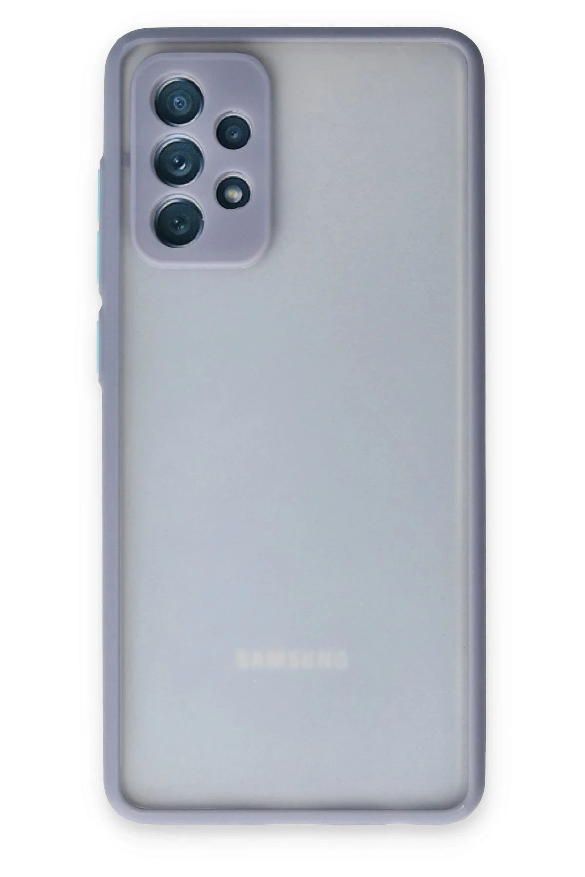 NewFace Samsung Galaxy A72 Kılıf Montreal Silikon Kapak - Gri NRMSA