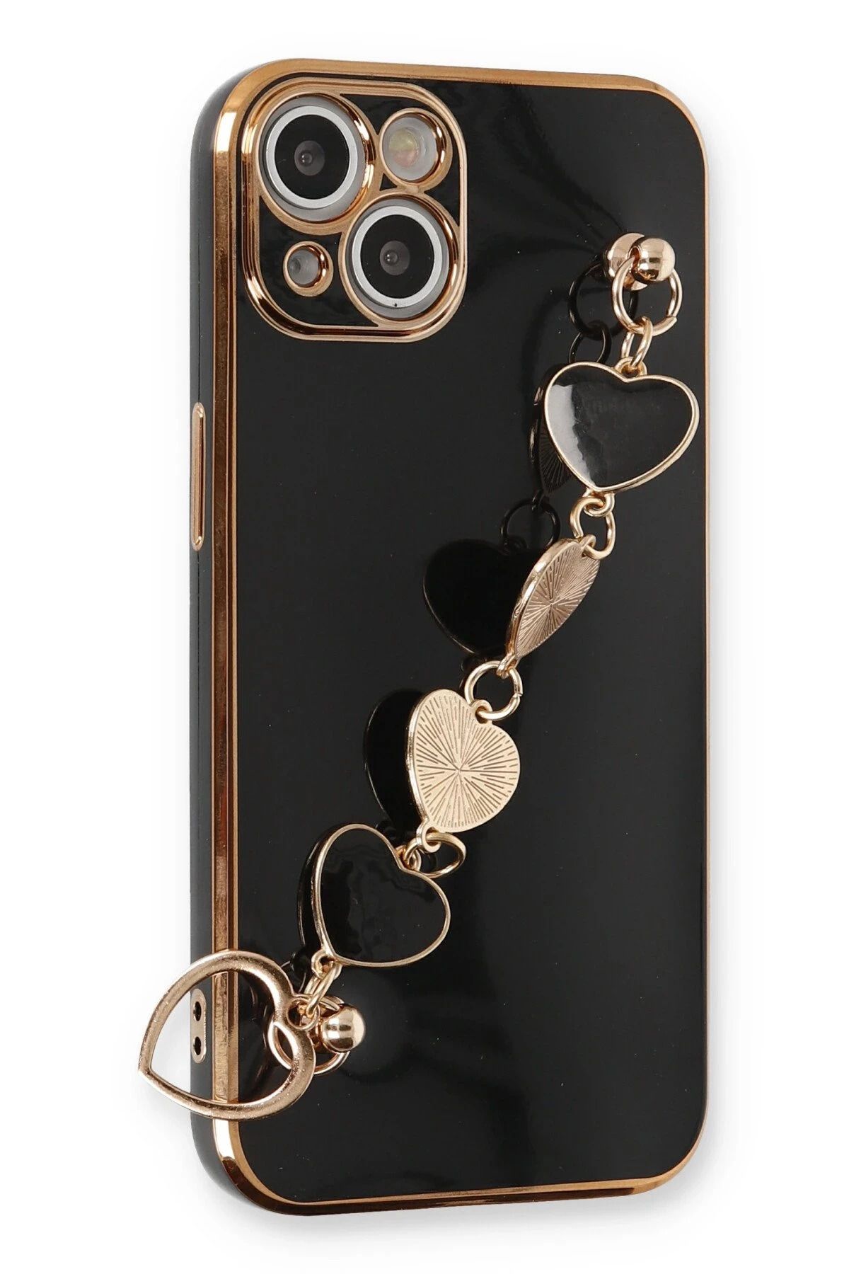 NewFace iPhone 14 Uyumlu Kılıf Esila Silikon - Siyah HNZRN