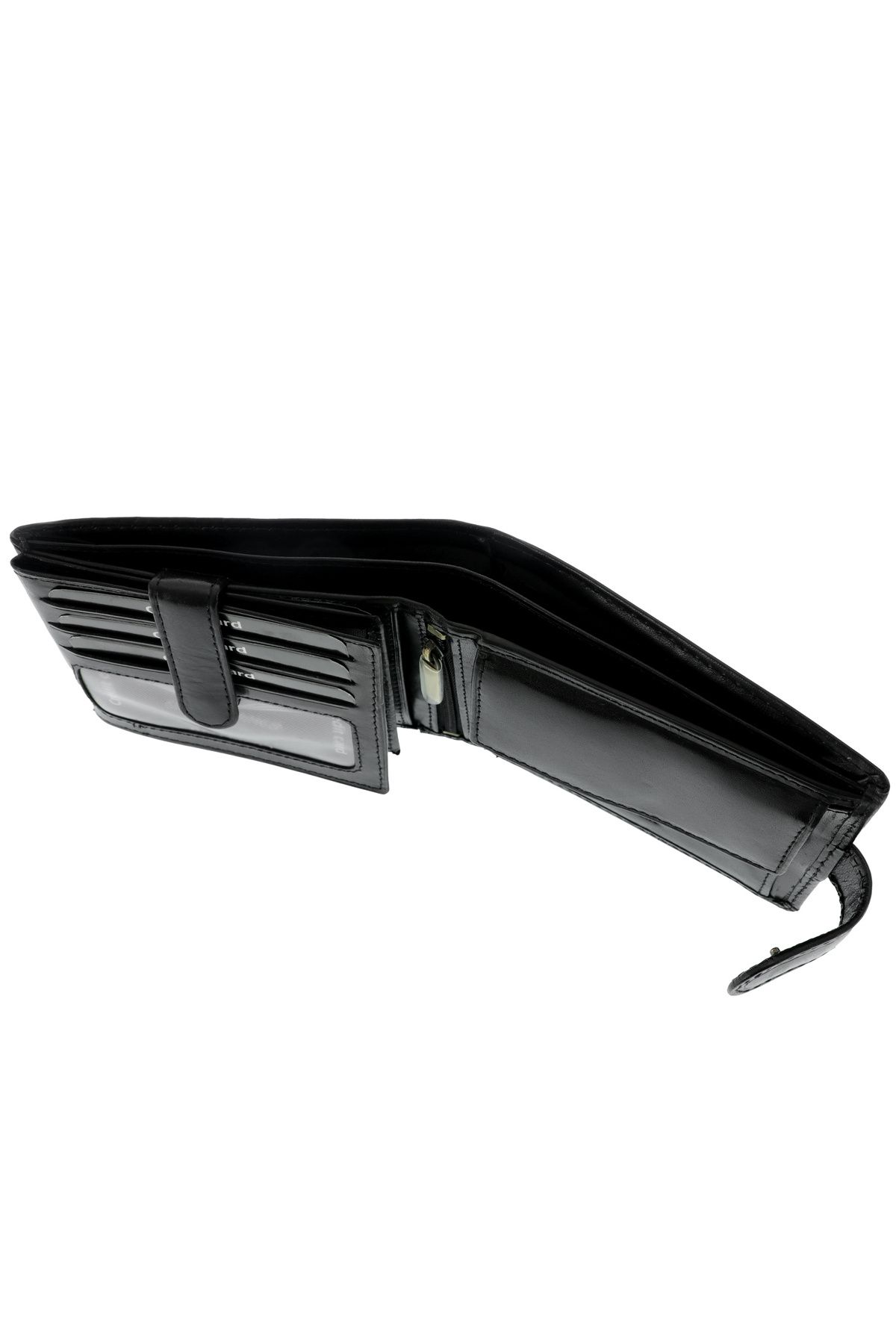 GiftExpress-Corvo Luxury Black Leather Men's Wallet 6