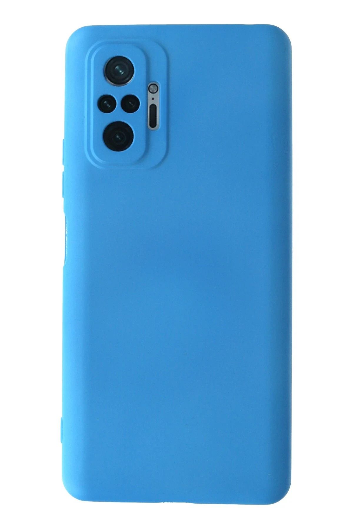 NewFace Xiaomi Redmi Note 10 Pro Uyumlu Kılıf Nano içi Kadife Silikon - Mavi JOJUA