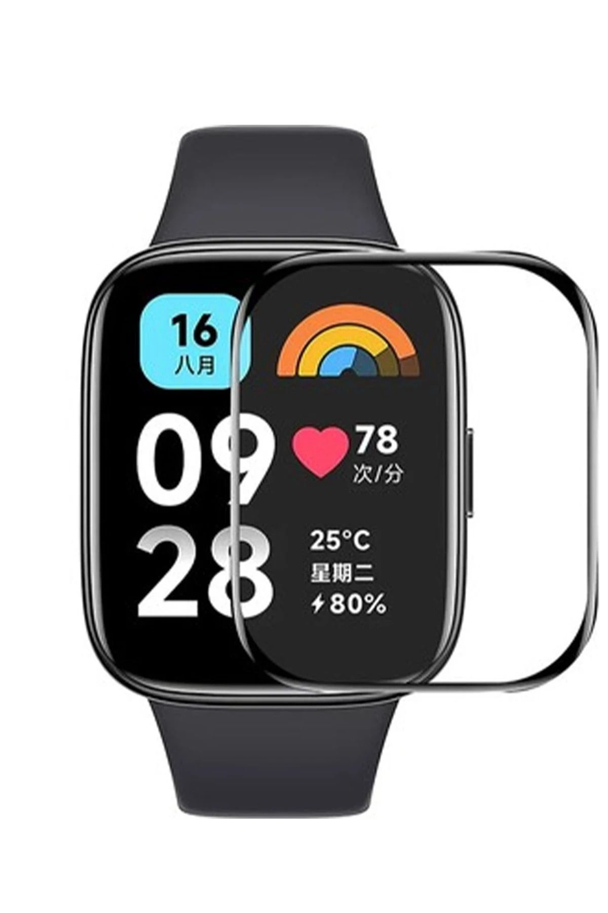 NewFace Xiaomi Redmi Watch 3 Active Polymer Nano Ekran Koruyucu - Şeffaf HNZRN