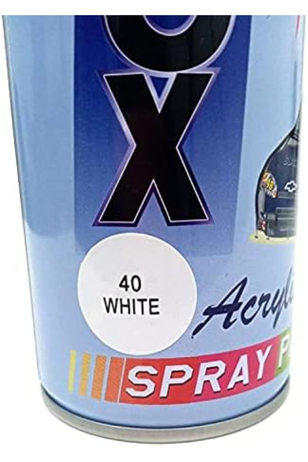 BLACKFOX-White Color Acrylic Spray Paint Black Fox 400ml 3