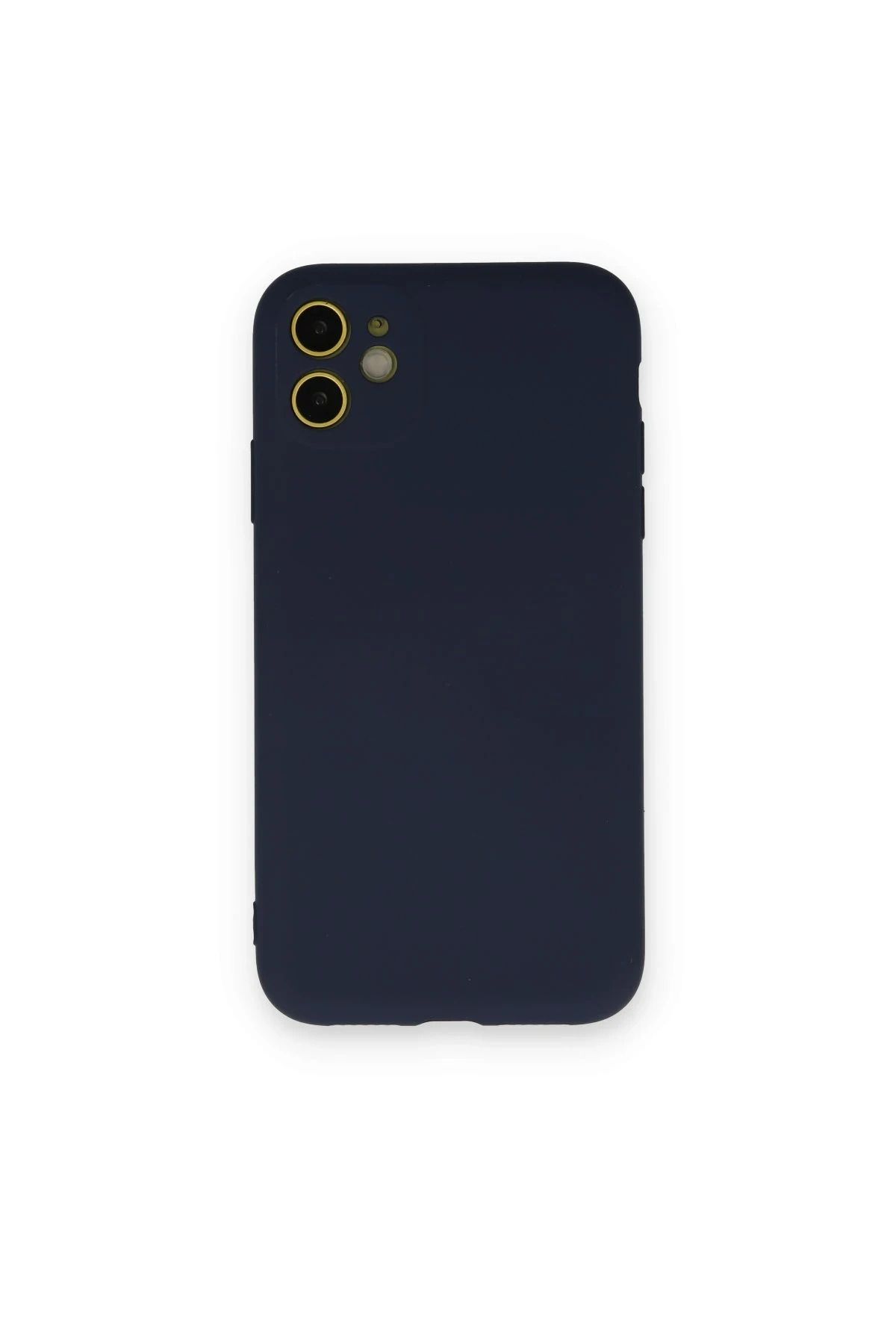 NewFace iPhone 12 Mini Kılıf Nano içi Kadife Silikon - Lacivert INSLM