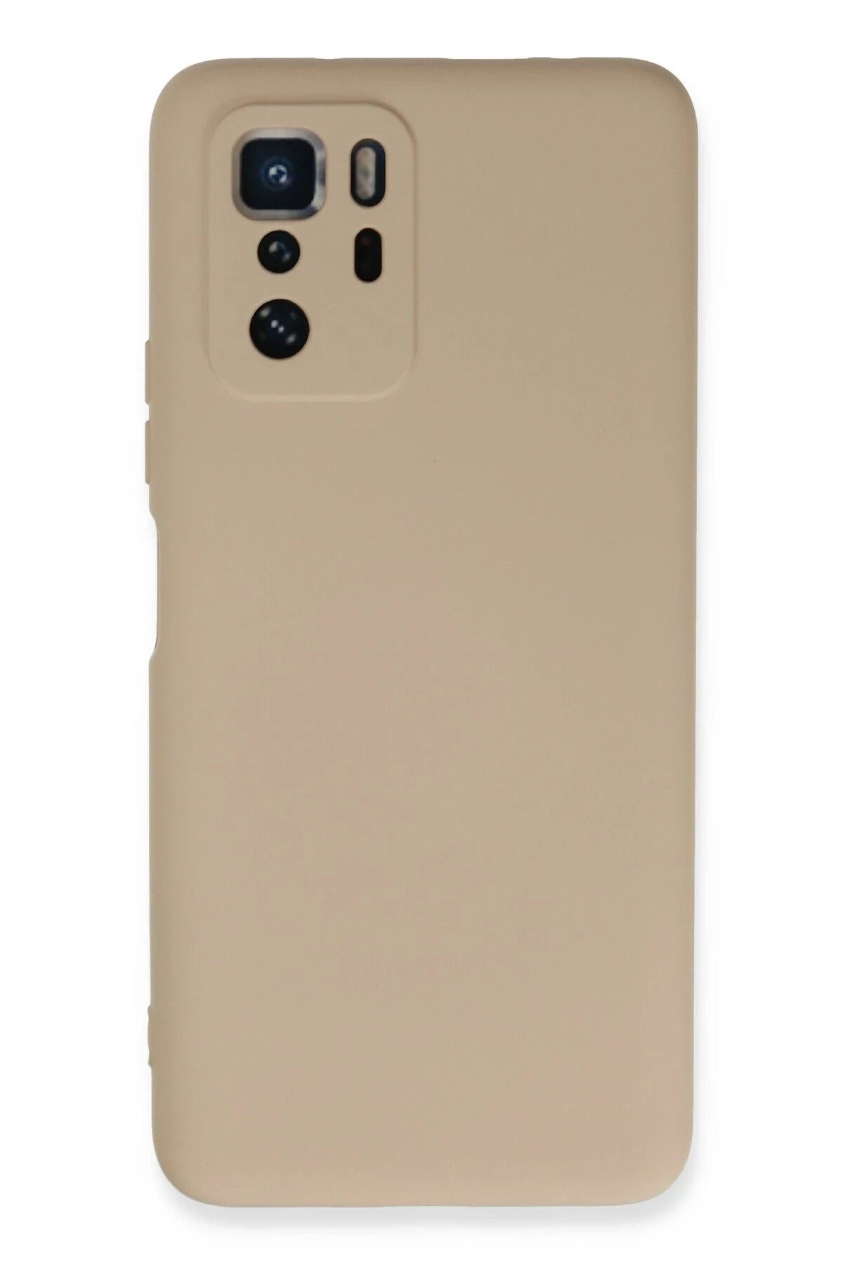 NewFace Xiaomi Poco X3 GT uyumlu Kılıf Nano içi Kadife Silikon - Pudra MRAYD