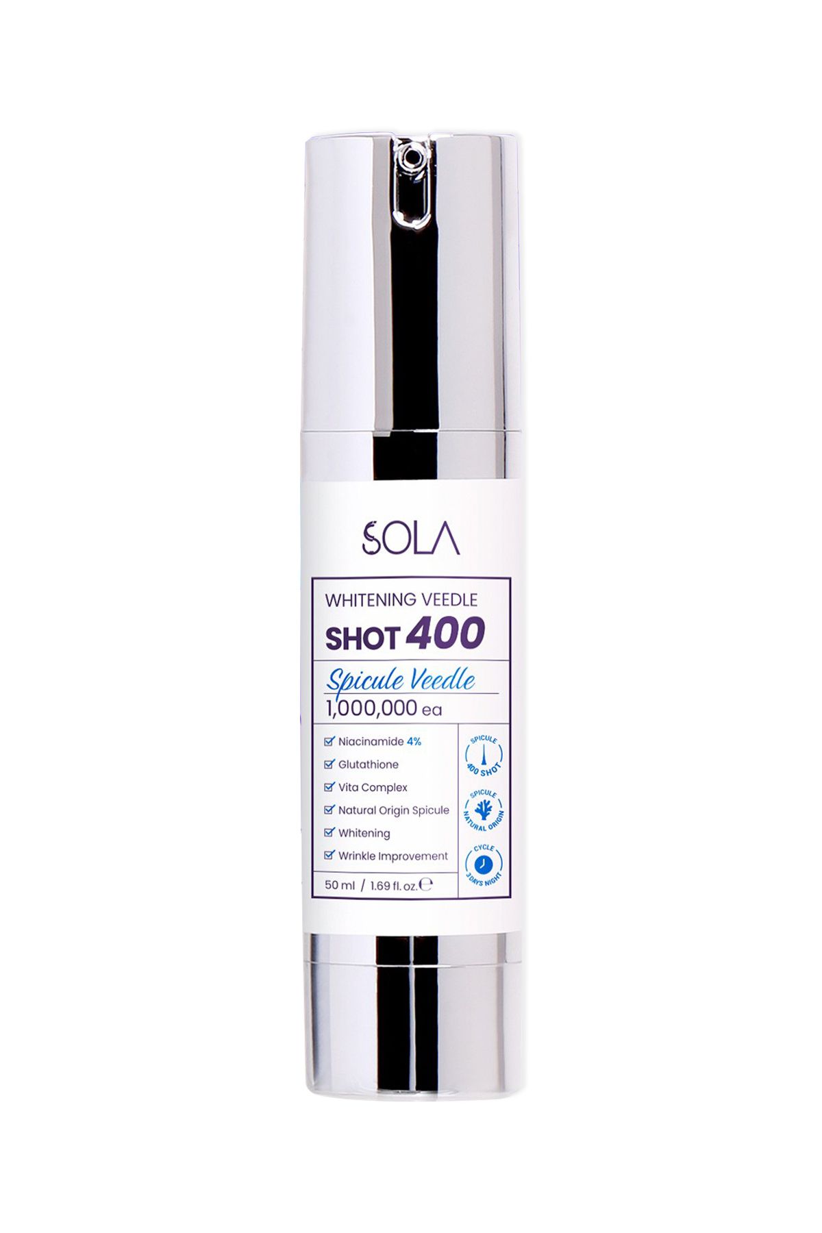 SOLA Whitening Veedle Shot (400) 1000.000 Spicule Veedle 50ml