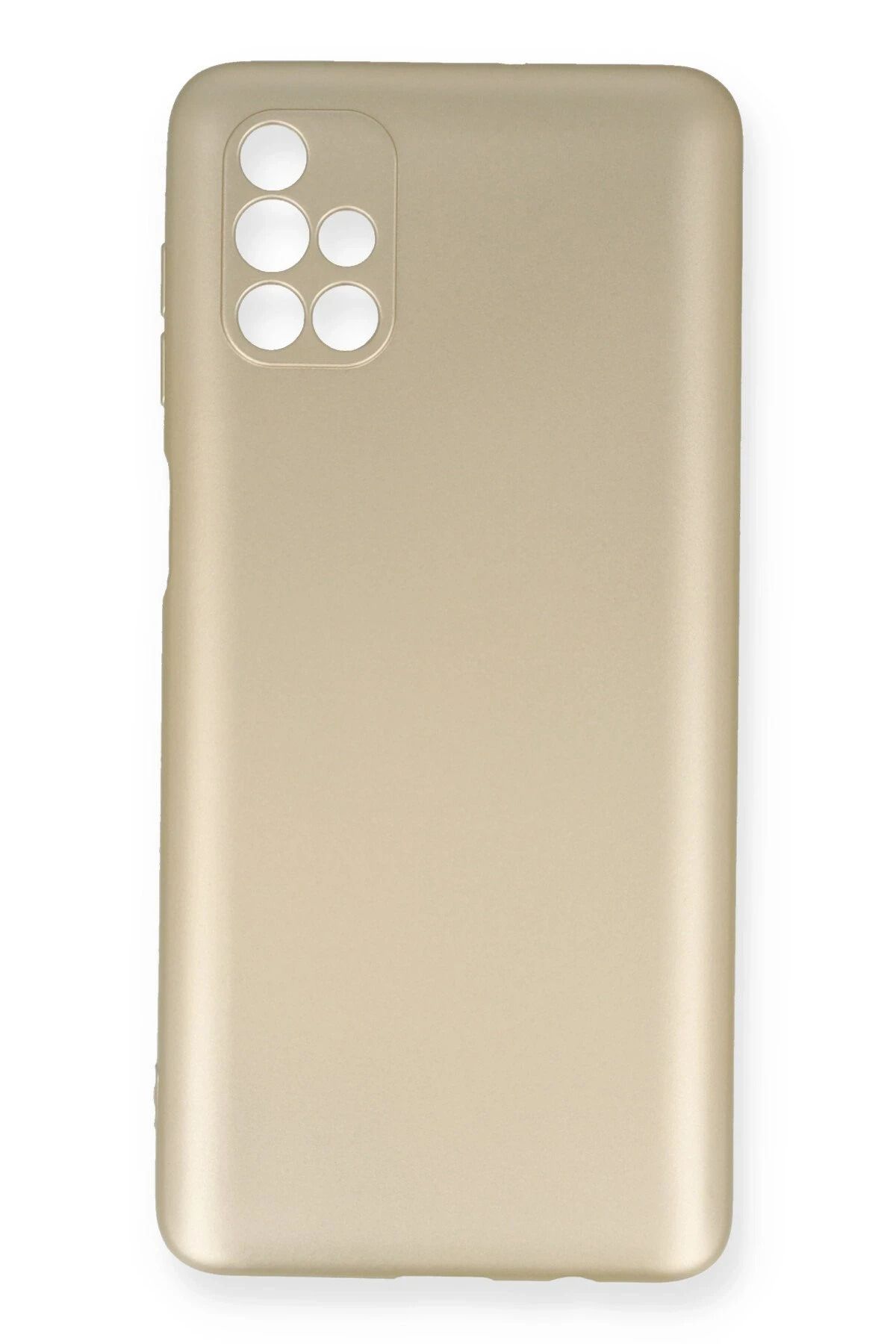 NewFace Samsung Galaxy M51 Kılıf First Silikon - Gold BSTMY