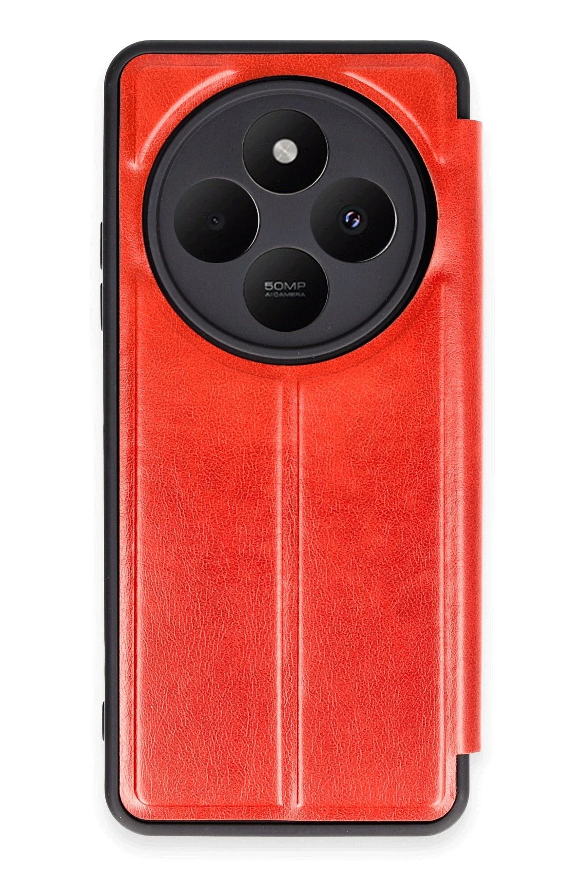 NewFace Xiaomi Redmi 14C Kılıf Flip Cover - Kırmızı YNSMR