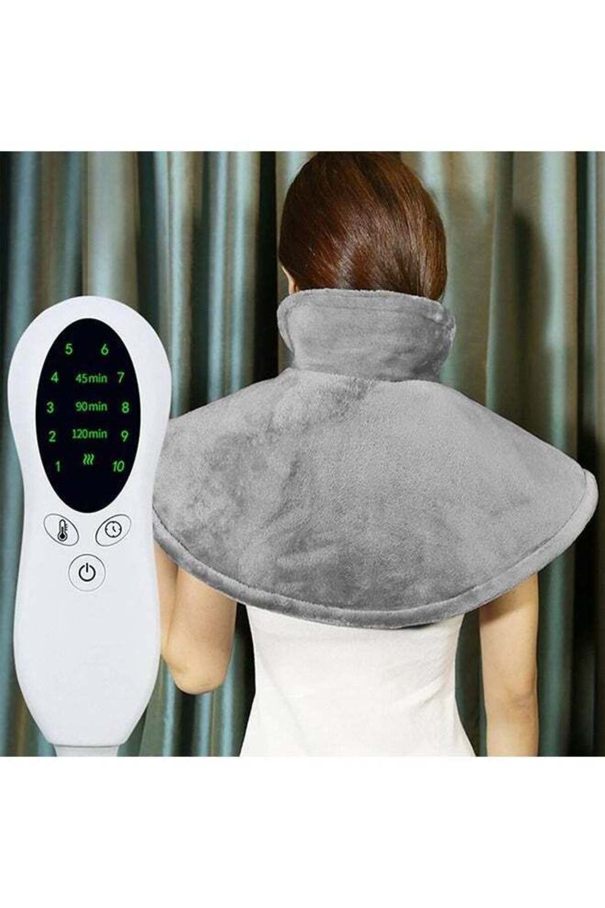 fulina-Neck and Shoulder Heating Pad, Fast Heat, 10 Heat Settings, 3 Timer Options, Auto Shutoff, 16" X 24" 7