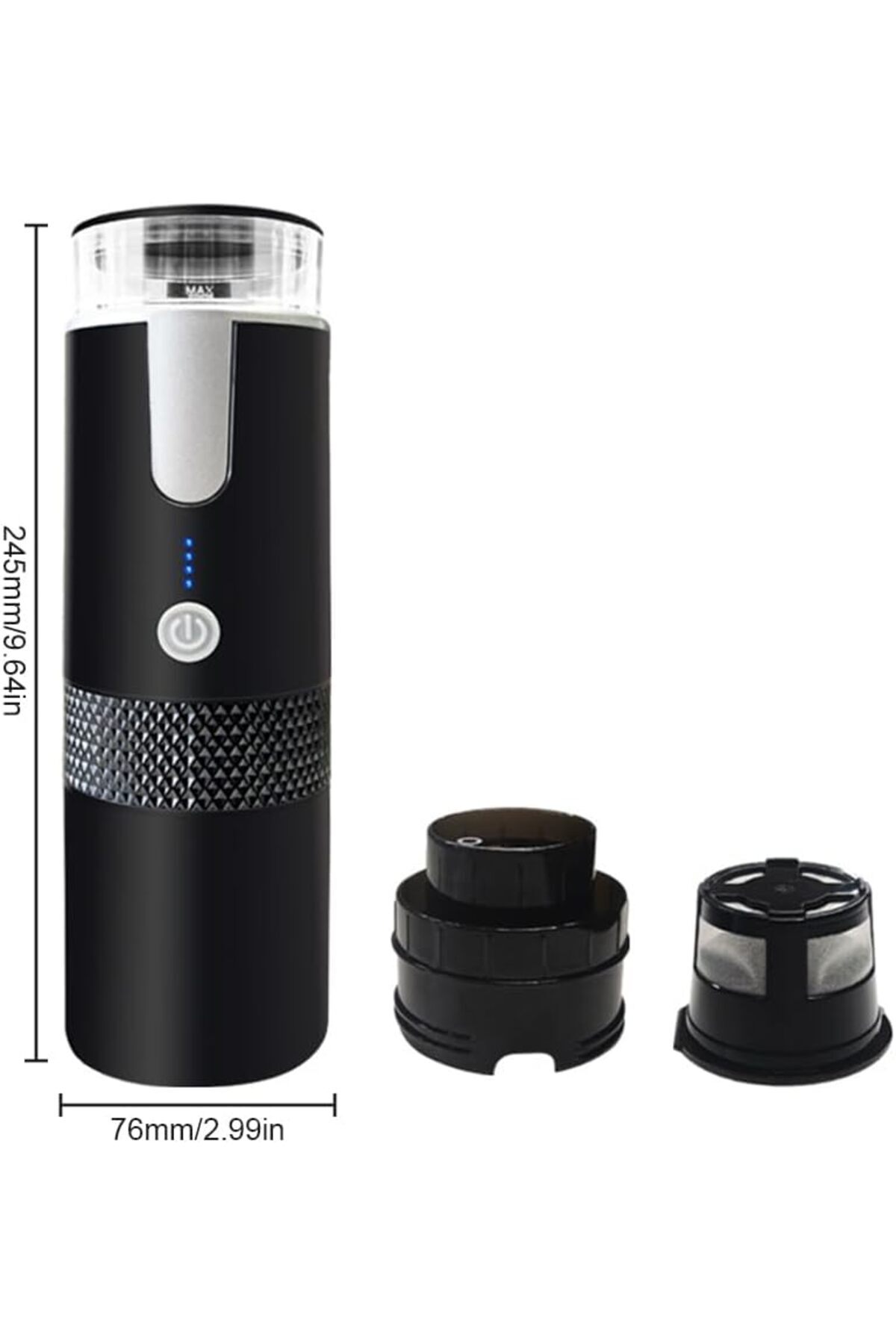 COOYA-Electric espresso machine with cup, automatic brewing, for camping travel, car hiking and office 4
